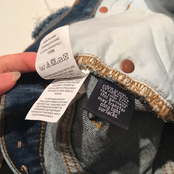 Madewell High Rise Denim Cutoff Shorts in Glenoaks Wash Size 26 - Picture 11 of 11